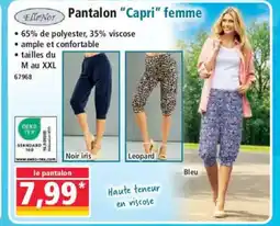 Norma ELLE NOR Pantalon Capri femme offre