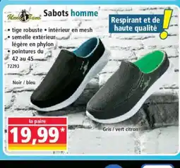 Norma Sabots homme offre