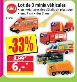 Norma SIKU Lot de 3 minis véhicules offre