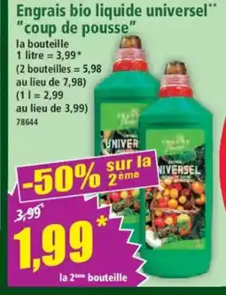 Norma Engrais bio liquide universel coup de pousse offre