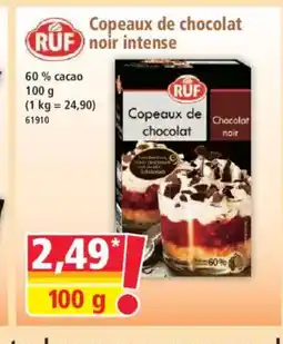 Norma RUF Copeaux de chocolat noir intense offre