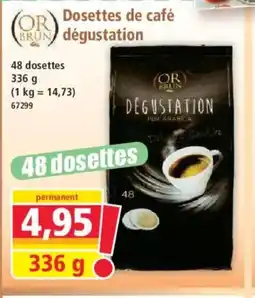Norma OR BUN Dosettes de café dégustation offre