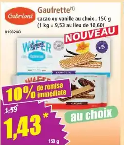 Norma CABRIONI Gaufrette offre
