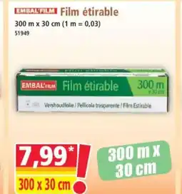 Norma EMBAL FILM Film étirable offre