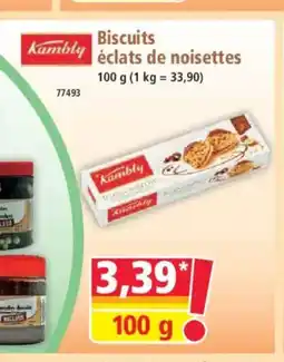 Norma KAMBLY Biscuits éclats de noisettes offre