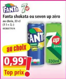 Norma FANTA shokata ou seven up zéro offre