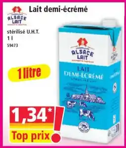 Norma ALSACE LAIT Lait demi-écrémé offre