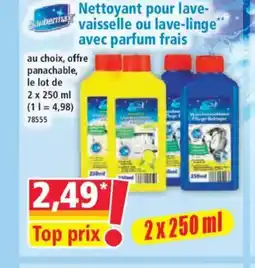 Norma SAUBERMAX Nettoyant pour lave- vaisselle ou lave-linge avec parfum frais offre