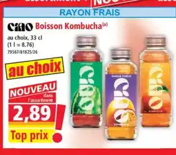 Norma CIAO Boisson Kombucha offre
