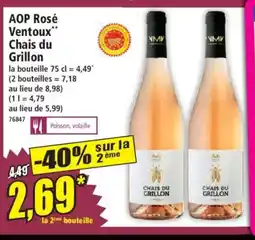 Norma AOP Rosé Ventoux Chais du Grillon offre