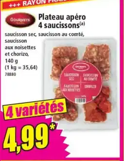 Norma GOURMETS Plateau apéro 4 saucissons offre