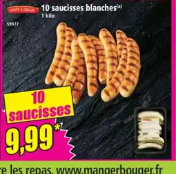 Norma 10 saucisses blanches offre