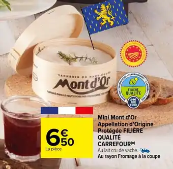 Carrefour Mii Mont d'Or Appellation d'Origine Protégée offre