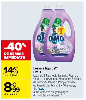 Carrefour Lessive liquide OMO offre