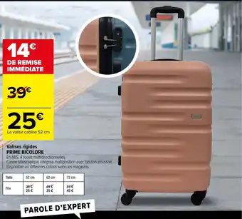 Carrefour Valises rigides Prime Bicolore offre