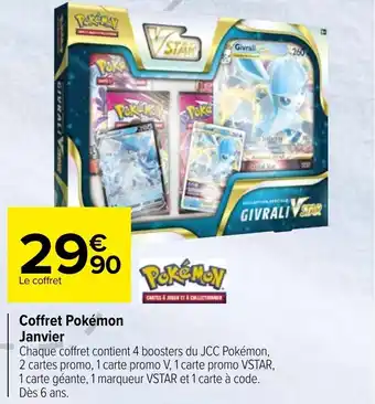 Carrefour Coffret Pokémon Janvier offre