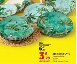 Hyper U Assiette plate offre