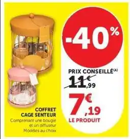 Hyper U COFFRET CAGE SENTEUR offre