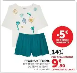 Hyper U Pyjashort Femme offre