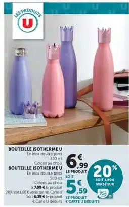 Hyper U Bouteille Isotherme U offre