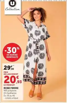 Hyper U Robe femme offre