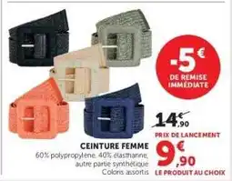 Hyper U Ceinture Femme offre