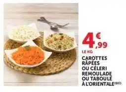 Hyper U Carottes Râpées ou Céleri Rémoulade ou Taboulé à l'Orientale offre