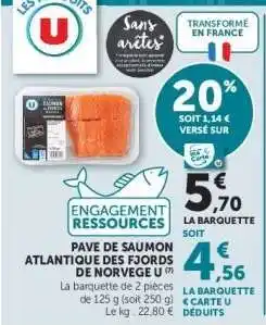 Hyper U Pavé de Saumon Atlantique des Fjords de Norvège U offre
