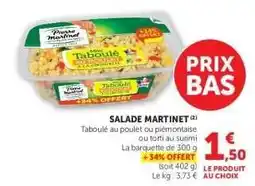 Hyper U SALADE MARTINET offre