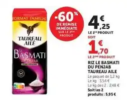Hyper U Riz Le Basmati Du Penjab Taureau Ailé offre