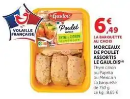 Hyper U Morceaux de Poulet Assortis Le Gaulois offre