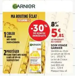 Hyper U Soin Visage Garnier offre