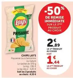 Super U CHIPS “LAY’S” offre