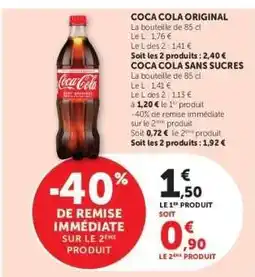 Super U COCA-COLA original offre
