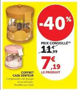 Super U COFFRET CAGE SENTEUR offre
