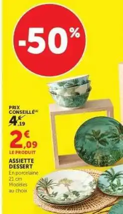 Super U Assiette Dessert offre