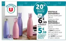 Super U Bouteille Isotherme U offre