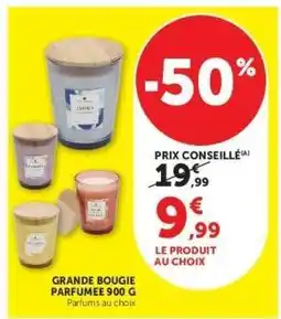 Super U GRANDE BOUGIE PARFUMEE 900 G offre