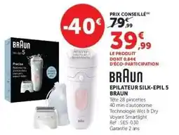 Super U BRAUN EPILATEUR SILK-ÉPIL 5 offre