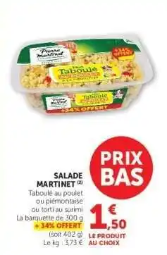 Super U SALADE MARTINET offre