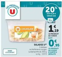 Super U SALADES U offre