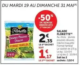 Super U Salade Florette offre