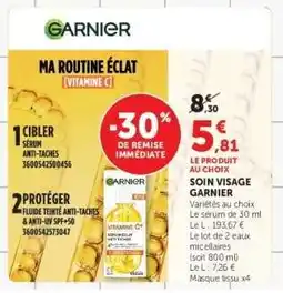 Super U Soin Visage Garnier offre