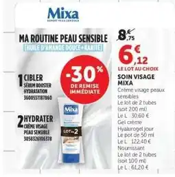 Super U Soin Visage Mixa offre