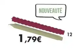 E.Leclerc Lot de 2 bougies chandelier Sauvage 1 bougie couleur et 1 bougie torsadée offre