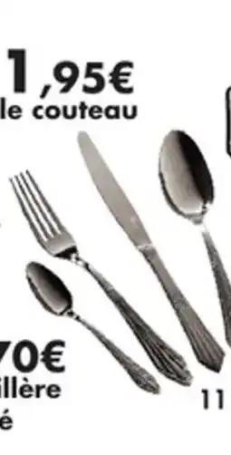 E.Leclerc Couverts prague en inox couteau de table offre