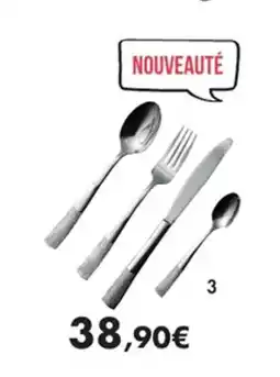 E.Leclerc Ménagère 24 pièces Rome en inox offre