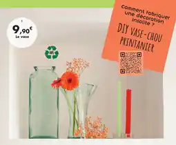 E.Leclerc Vase Lisa en verre 100% recyclé offre
