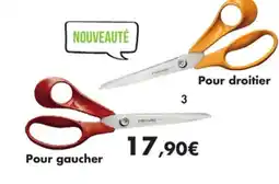 E.Leclerc Ciseaux classic universels pour droitier ou gaucher en acier offre