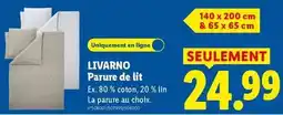 Lidl Livarno - parure de lit offre